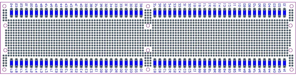 Двухсторонний Прототип PCB, универсальная плата, 296x72 мм