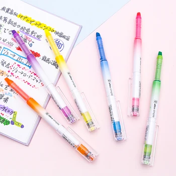 

M&G 6 Colors/set Roller Highlighter Pens,Marker Highlight highlighters for school hilighter neon pen liquid chalk pen,Stationery