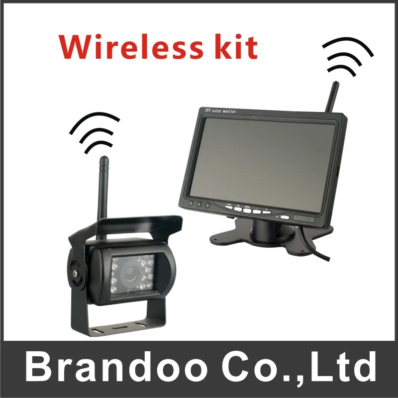 7Inch Large TFT LCD Monitor Wireless Video Transmit Car Rear View Backup Reverse System +LED Night Vision Camera Kit 7Inch Large TFT LCD Monitor Wireless Video Transmit Car Rear View Backup Reverse System +LED Night Vision Camera Kit