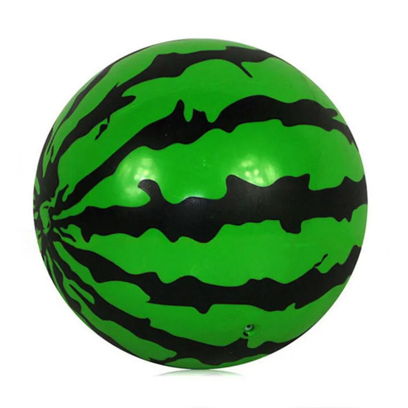 

20CM Creative Inflatable Ball Simulation Watermelon Rubber Ball Beach Pool Play Early Education Gifts Soft Toys For Children Kid