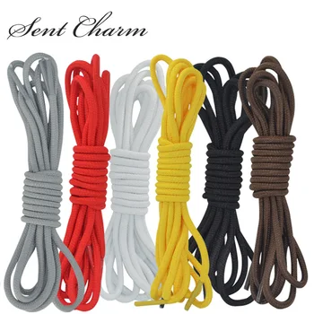 

120cm/140cm/160cm Sport Round Shoe laces Solid Shoestrings For Canvas Trainer Boots