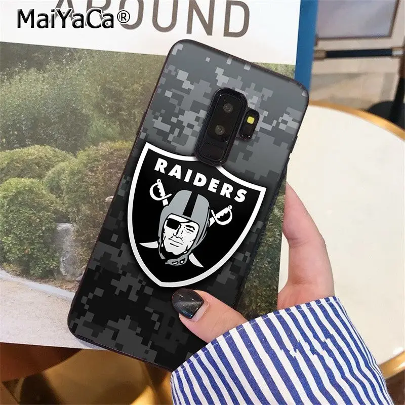 MaiYaCa Oakland Raiders высокое качество чехол для телефона для samsung S9 S9 плюс S5 S6 S6edge S6plus S7 S7edge S8 S8plus