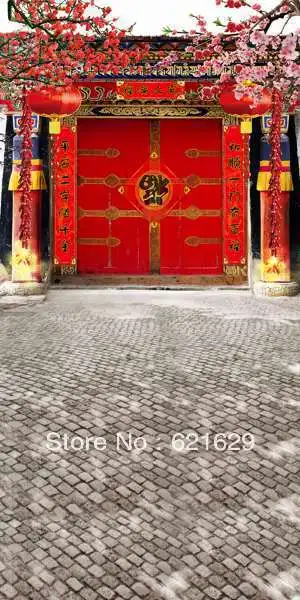 

Courtyard gate 10'x20' CP Computer-painted Scenic Photography Background Photo Studio Backdrop DT-LP-0205