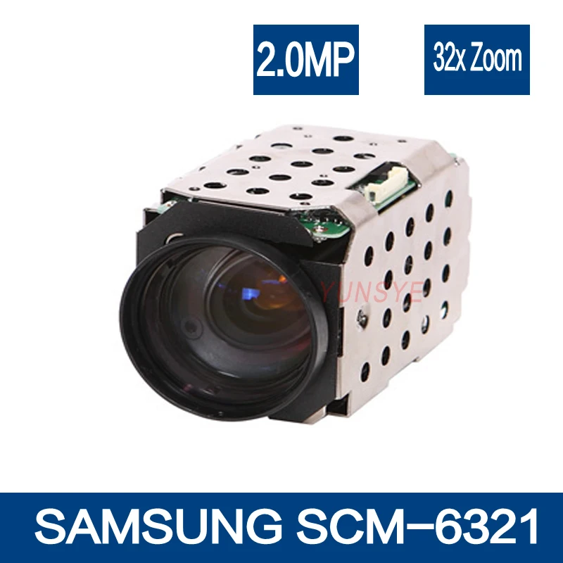 

Samsung SCM-6321 Full HD 32X 2M Pixels CMOS Color Block CCTV Camera