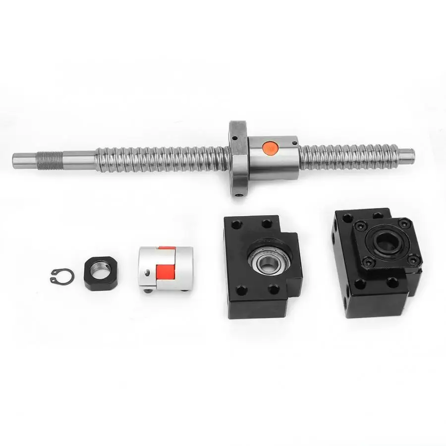

Ball Screw Nut SFU1605 Stainless Steel Ball Screw 250mm & Nut & BK/BF12 Support & 6.35*10mm Coupling