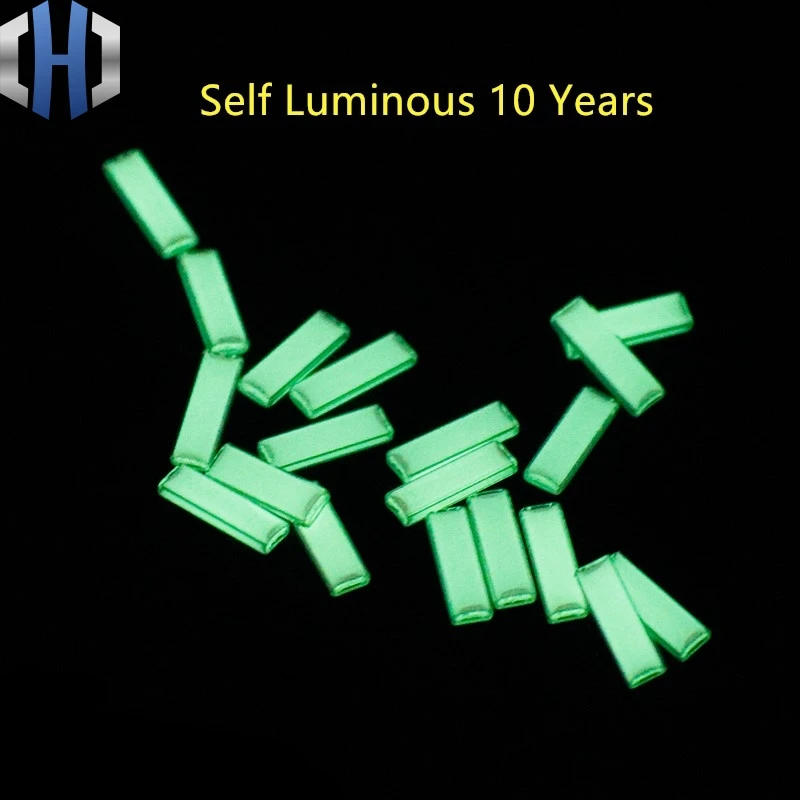 Self-illuminating Rectangular Tritium Gas Tube Rectangular EDC Fluorescent Tube DIY Self Luminous 10 Years Self-illuminating Rectangular Tritium Gas Tube Rectangular EDC Fluorescent Tube DIY Self Luminous 10 Years