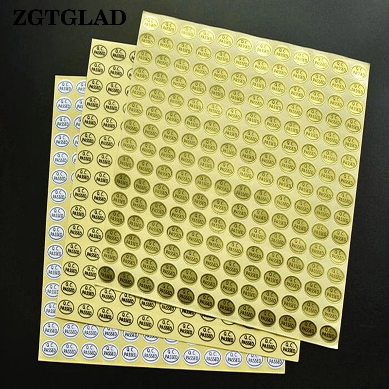 ZGTGLAD 1 лист самоклеящегося контроля качества Прошитые наклейки этикетки для дома