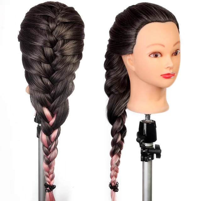 26 long hair hairdressing training head hairdresser styling