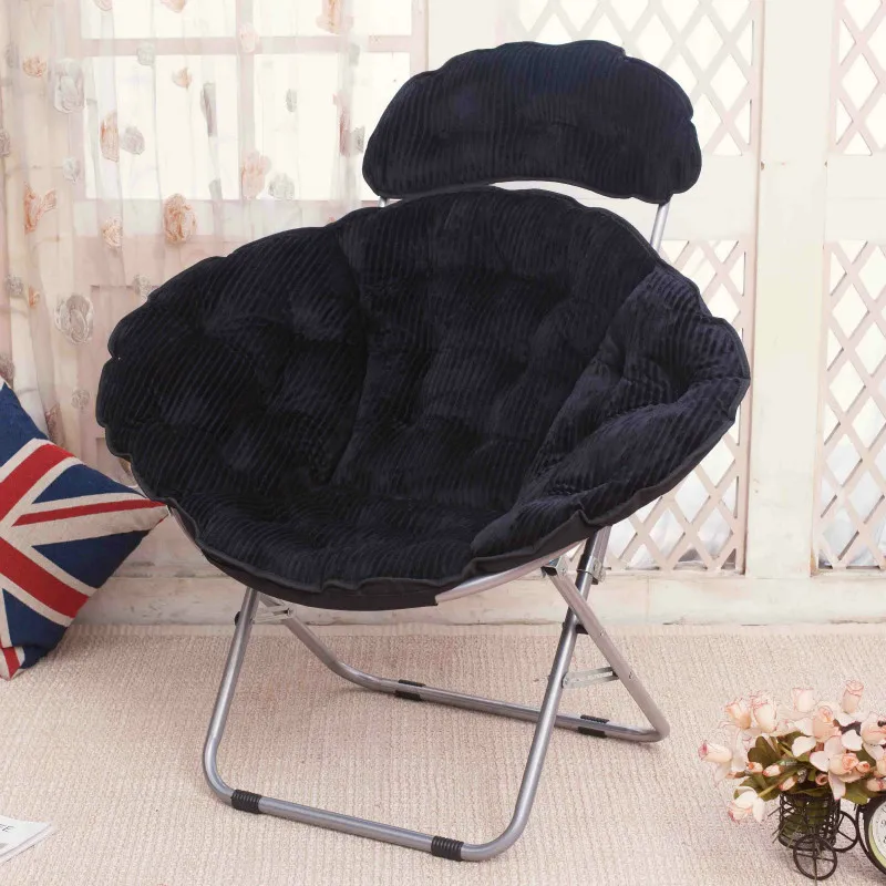  Large Moon Chair Portable Folding Comfortable Soft Break Recliner Chairs Foldable Detachable Leisur