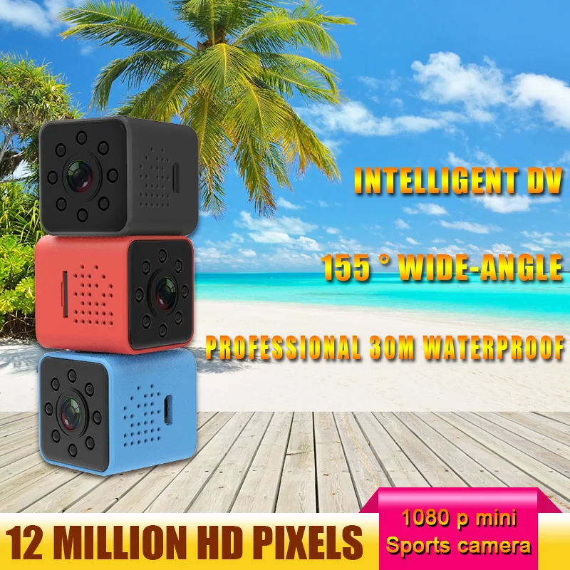 2018 мини камера SQ23 HD WIFI маленькая 1080P широкоугольная Водонепроницаемая