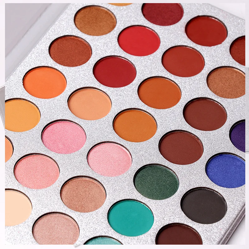 BEAUTY GLAZED Matte Eyeshadow Makeup Palette Long Lasting Shimmer Glitter Eye Shadow Makeup Pigments Smoky Eyeshadow Cosmetics