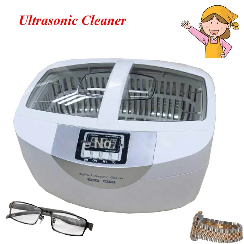 

1pc 2.5L Popular Stainless Steel Digital 42khz Frequency Water Heating Function Jewelry Ultrasonic Cleaner CD-4820