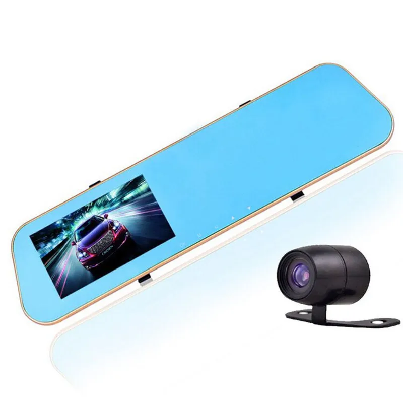 Promotions 4 3 inch font b car b font font b dvr b font mirror full
