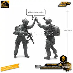 Yufan модель 1/35 Рисунок Модель комплект Us Commando дайте мне пять! Каучуковый Солдат модель демонтирована Nai-26