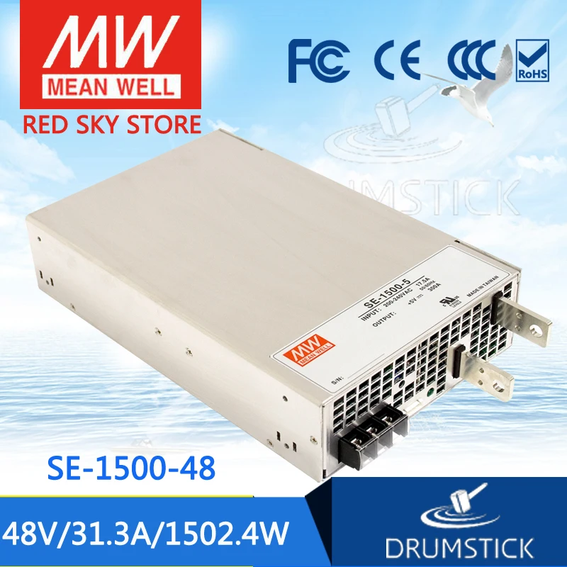 Специальное предложение товара MEAN WELL! SE-1500-48 48V 31.3A meanwell SE-1500 1502 4 W один Выход