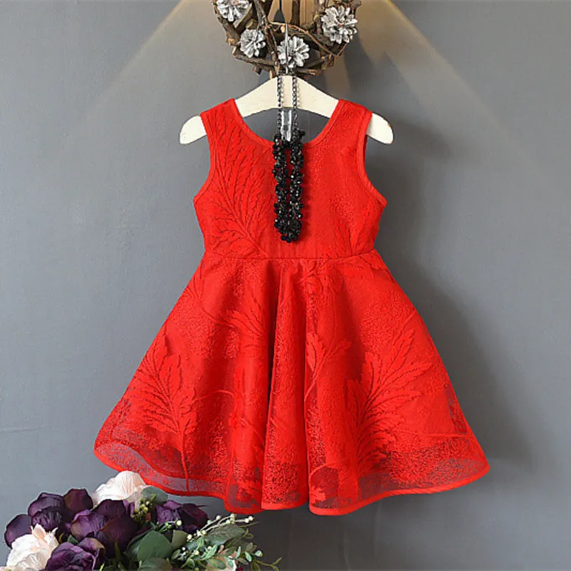 Без ожерелья(5 шт./партия) детская одежда летнее платье для девочек Платья с цветочным узором для девочек 020311