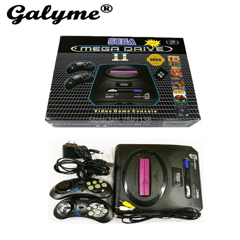 Новое поступление 16 бит Sega Mega Drive MD2 карты семейная ТВ Видео игровая консоль плеер