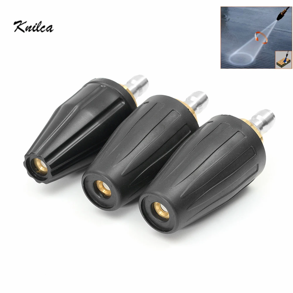

1/4" High Pressure Washer Rotating Turbo Nozzle Spray Tip 2.5-4 GPM 3600PSI