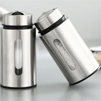 

Stainless Steel Seasoning Spice Box Tea Coffee Storage Container Jar Mini Seasoning box seasoning tank seasoning salt shaker