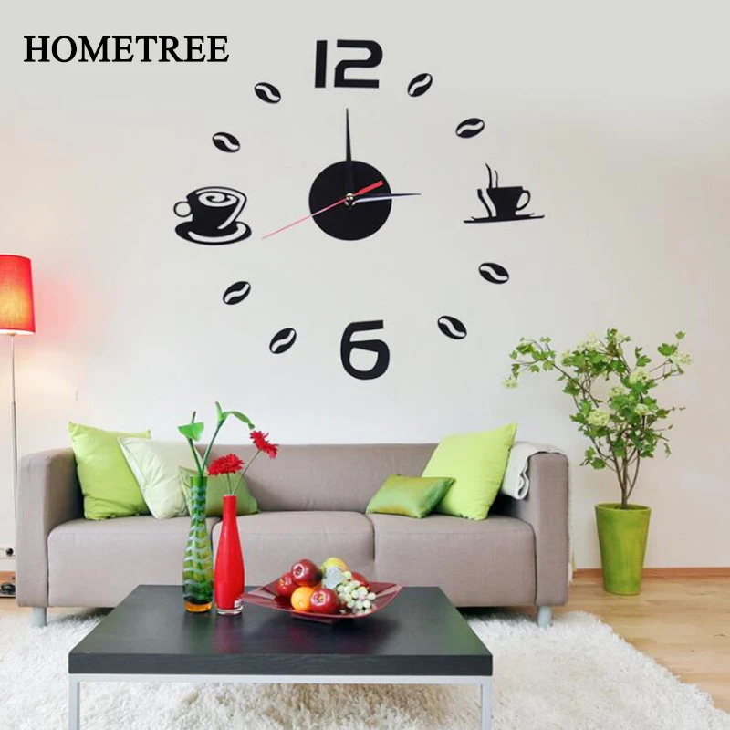 

HOMETREE Creative DIY Love Clock Decorative Wall Clock Fashion 3D Wall Stickers Photo Wall Home Decoration Wall Stickers H356
