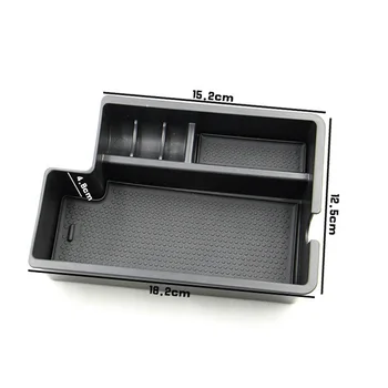 

Center Armrest Storage Box ABS For Mitsubishi Outlander 2013-2018 Accessory Replacement Black Organizer Practical
