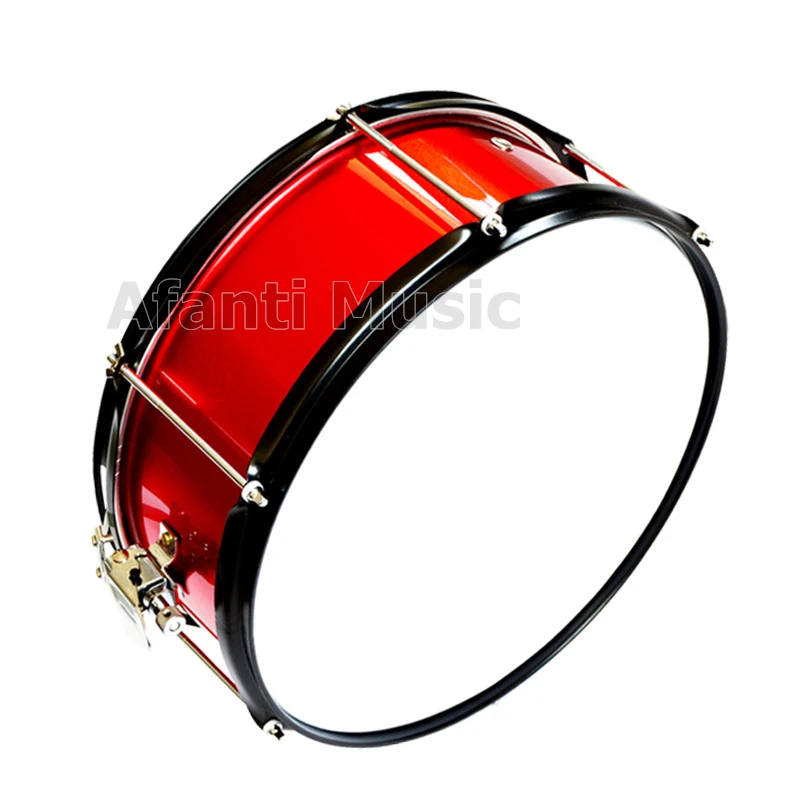 Afanti Music Red color 14 inch Maple+PVC Snare Drum (ASD-101)