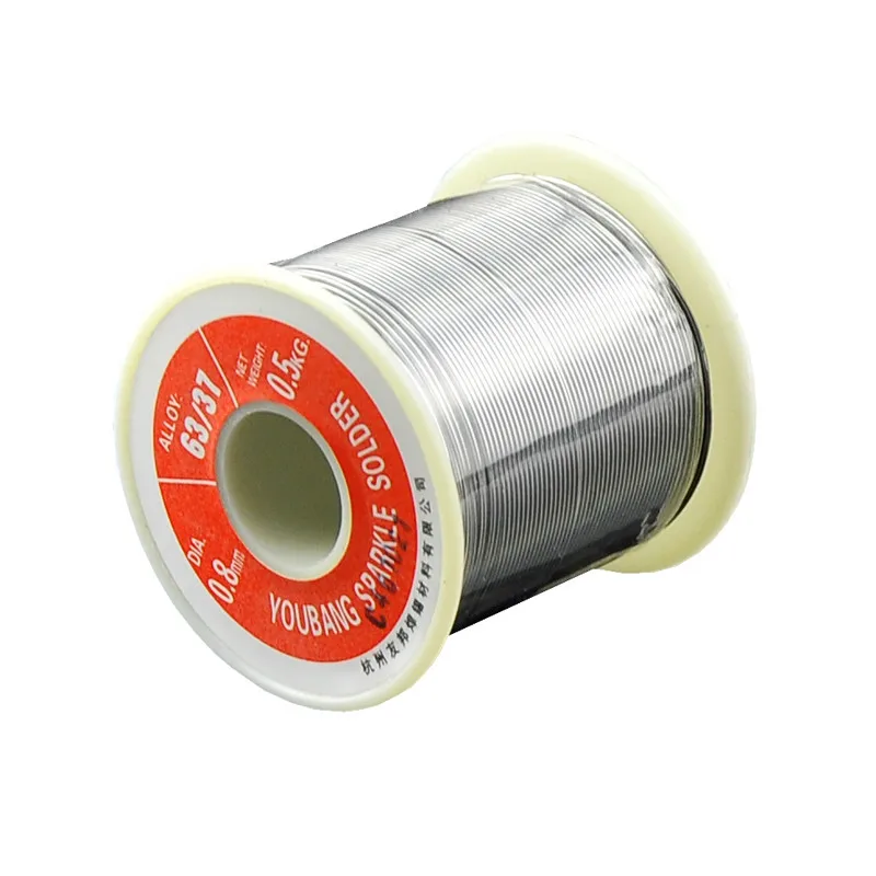 Free clean rosin core solder wire 0.8mm 500G 63/37 low melting point