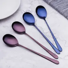 1 шт Нержавеющая сталь ложка с длинной ручкой Ice ложка кофейная ложка Чай дома Кухня столовые ложки Размеры 20,5 см