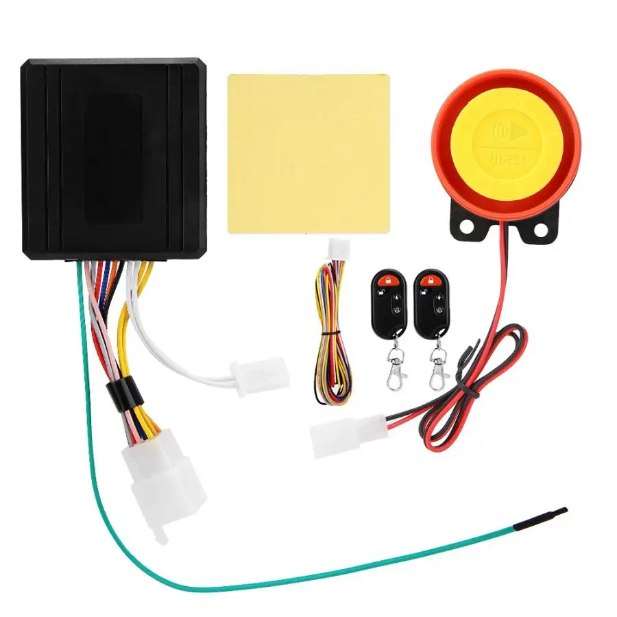 

Motorcycle Scooter Security Alarm System Two-way Remote Control Engine Start Anti-theft Hot