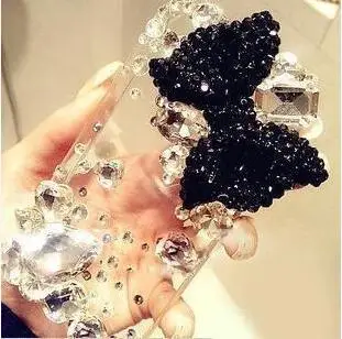 

For Samsung Galaxy S3 S4 S5 S6 S7 Edge S8 S9 S10E S10 Plus Note 2 3 4 5 8 9 G530 Bow Big Rhinestone Case Diamond Cover