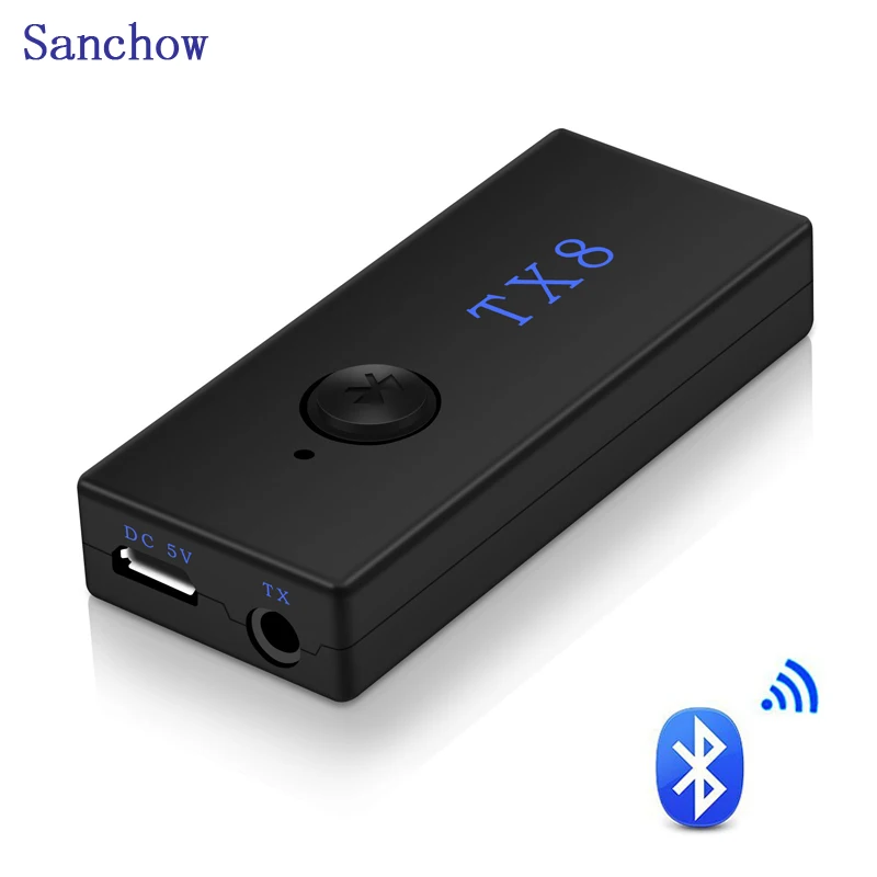 SanChow Bluetooth Audio Adapter2-in-1 Bluetooth3.0 Transmitter Receiver/Wireless3.5mm Adapter for TV / Home Stereo System | Электроника