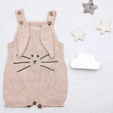 Осень г. Горячая Детская одежда трикотажные ползунки мультфильм Комбинезоны для девочек симпатичная одежда для девочек