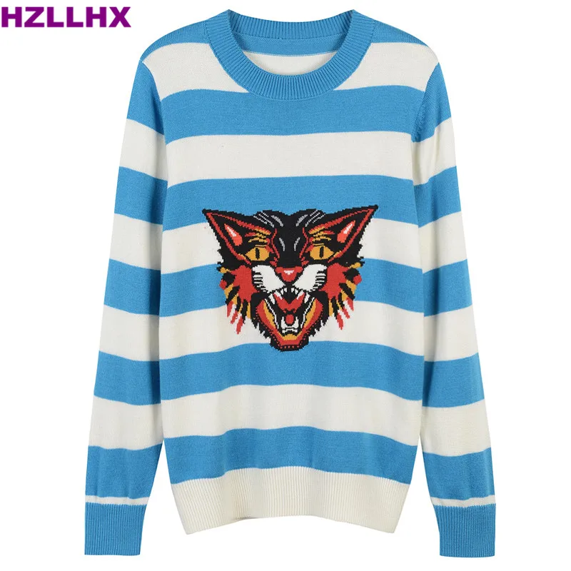 HZLLHX women and men unisex couples sweater Blue white