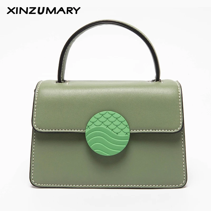 

Fashion green shoulder bag for women messenger bags new ladies simple leather handbag purse with female designer crossbody bags