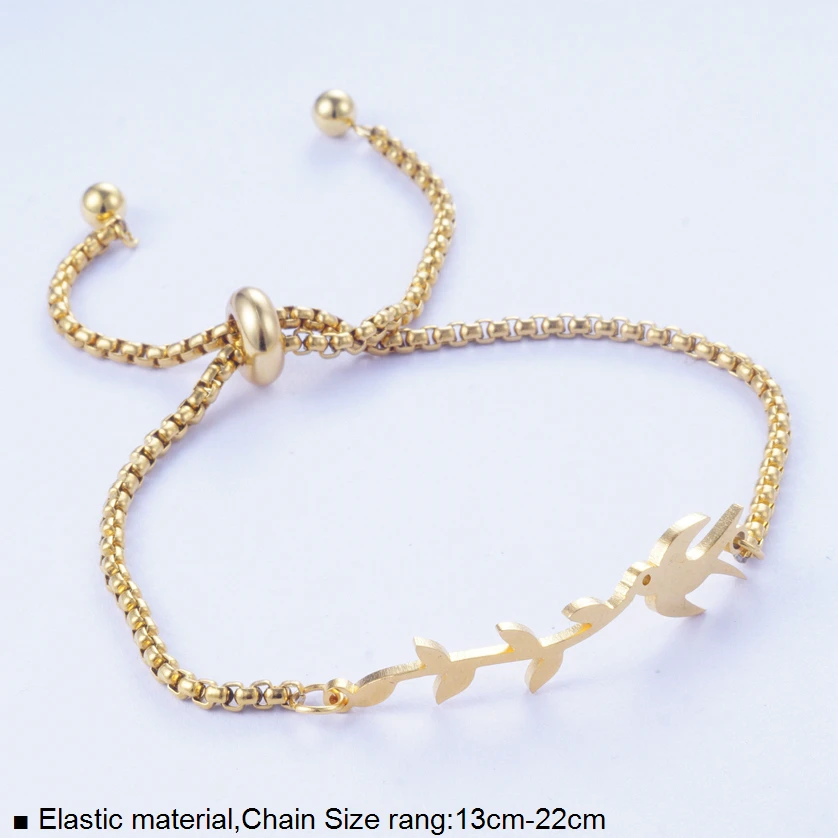 Yunkingdom животный металлический золотой цвет браслет для женщин мужской титановый браслет ювелирные изделия из нержавеющей стали Прямая поставка