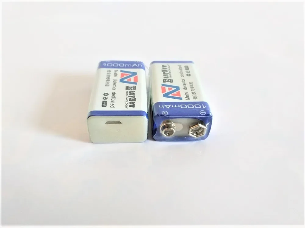 

2pcs 9V USB rechargeable battery 1180mAh 6F22 lithium ion li ion cell for wireless microphone Guitar EQ smoke alarm multimeter