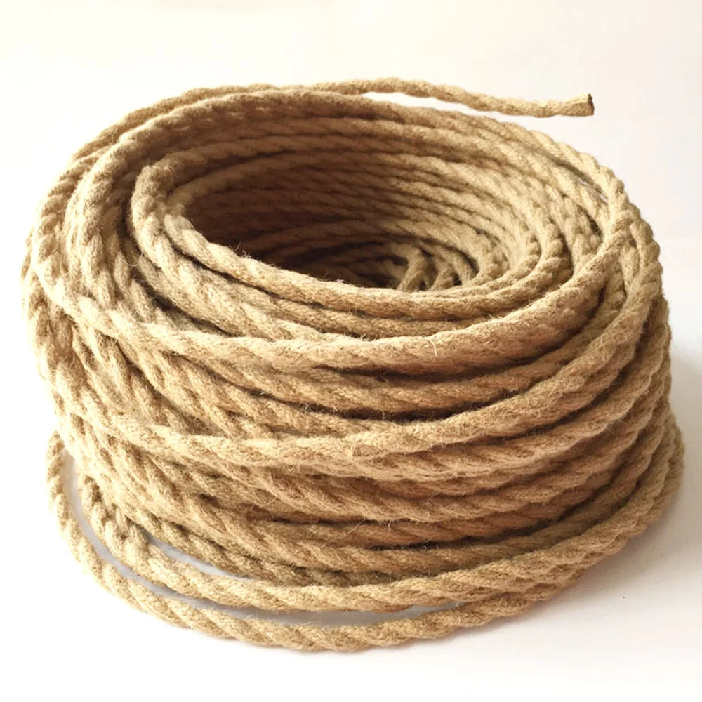 

2*0.75mm2 1/2/3/5/10M Edison Vintage Electrical Wire Rope Twisted Wire Retro Textile Braided Cable Pendant Light Wire Lamp Cord