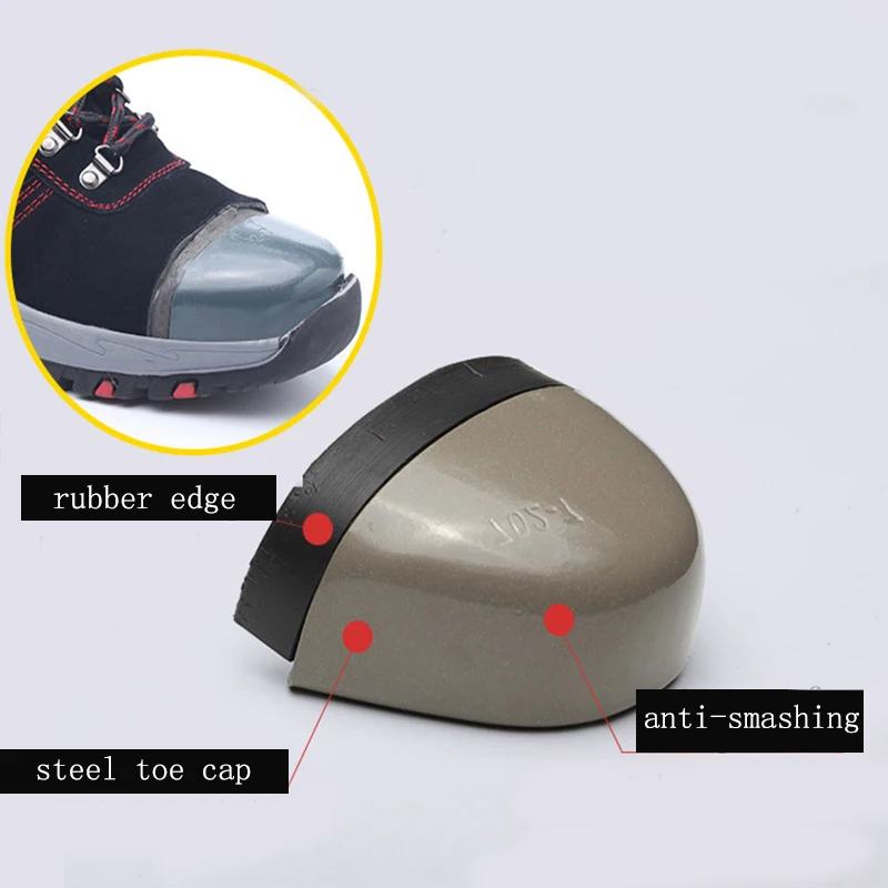 JACKSHIBO/защитная обувь для мужчин; Рабочая обувь со стальным носком; уличные рабочие ботинки с защитой от разбивания; Мужская Строительная обувь; ботинки