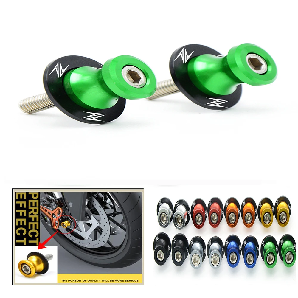 Motor Accessories Aluminum Swingarm Spools slider stand screw for Kawasaki Z1000 Z250  Z750S Z800 ZRX ZZR Z900 Z650