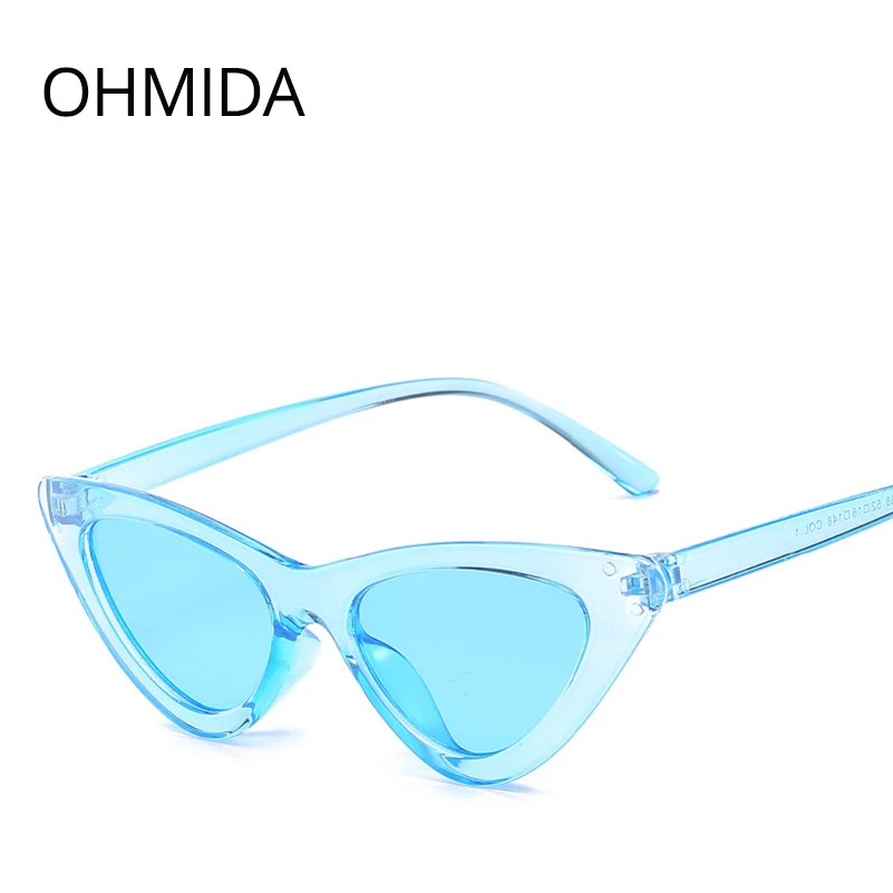 Модные дешевые солнцезащитные очки OHMIDA кошачий глаз для женщин 2018 фиолетовые