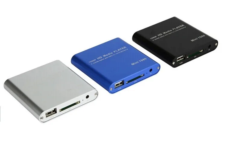 Медиаплеер JEDX MP021 Mini Full Hd 1080p с кардридером HDM AV USB SD MMC Поддержка форматов H.264 MKV MOV MP4