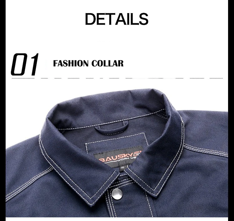 Men Workwear Jacket High quality Multi pockets Long-sleeved Work clothes uniforms Male mechanic construction Working Jackets (10)