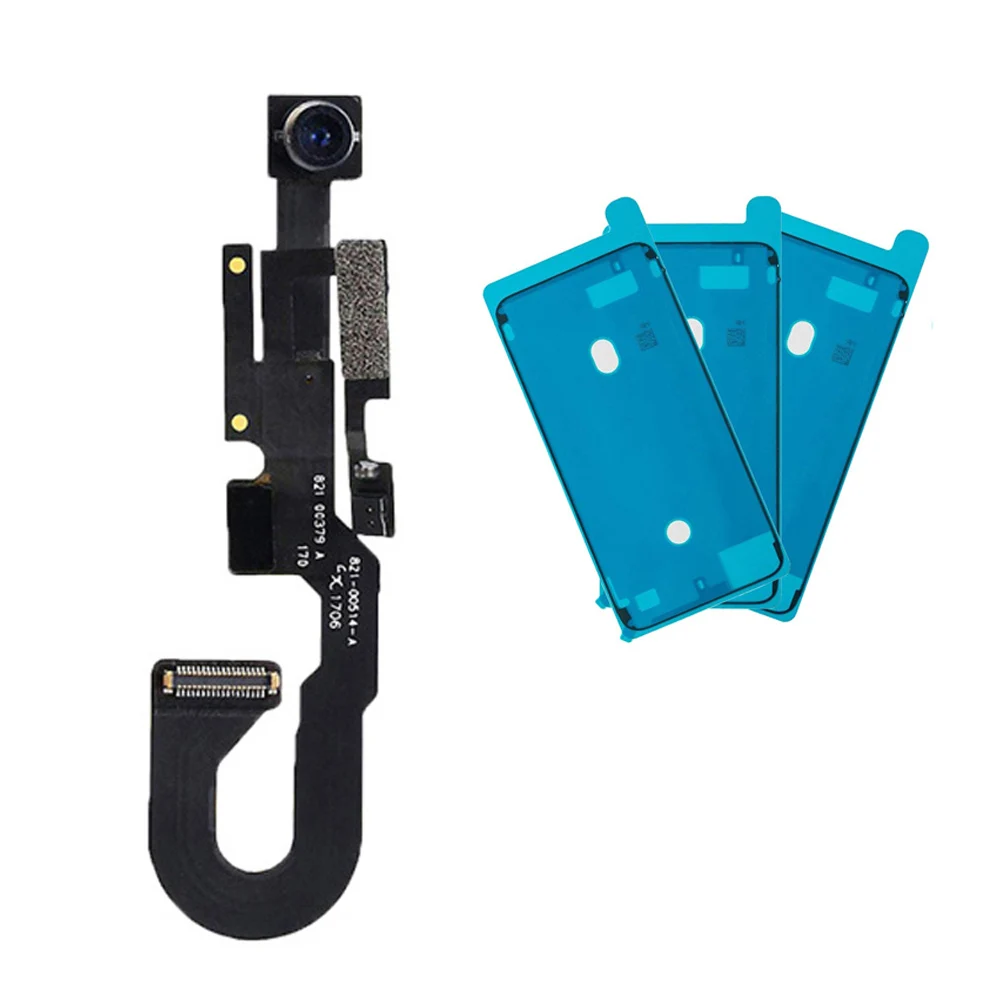 

2pcs/set for iPhone 7 7 Plus Face Front Camera with Sensor Proximity Light Microphone Flex Cable + screen waterproof sticker