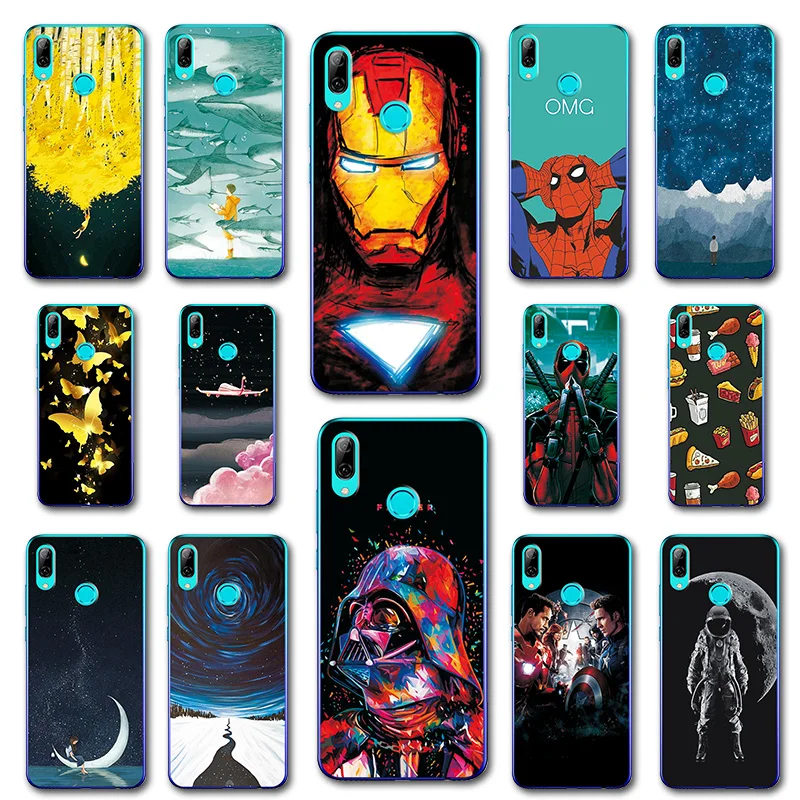 

Plane Art Cases Coque For Huawei P Smart 2019 Cool Soft TPU Novelty Phone Shell For Huawei P Smart 2019 6.21'' Capa Back Cover