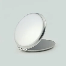 Перепродажа качество мини карманное зеркало, все из нержавеющей стали круглое косметическое зеркало для путешествий 2,5 дюймов Размер