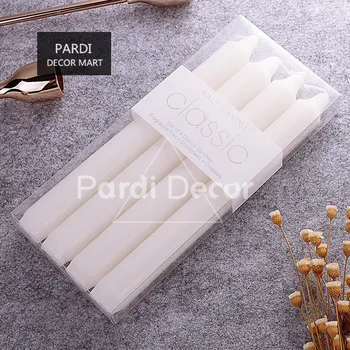 

High quality smokeless candle stick without fragrance Candlelight Dinner candle wedding home decoration 4pcs/lot