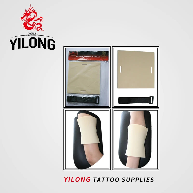 

YILONG 1pcs Permanent Makeup Eyebrow Lips 15*15cm Blank Tattoo Practice Skin Sheet for Needle Machine Supply Kit Hot Selling