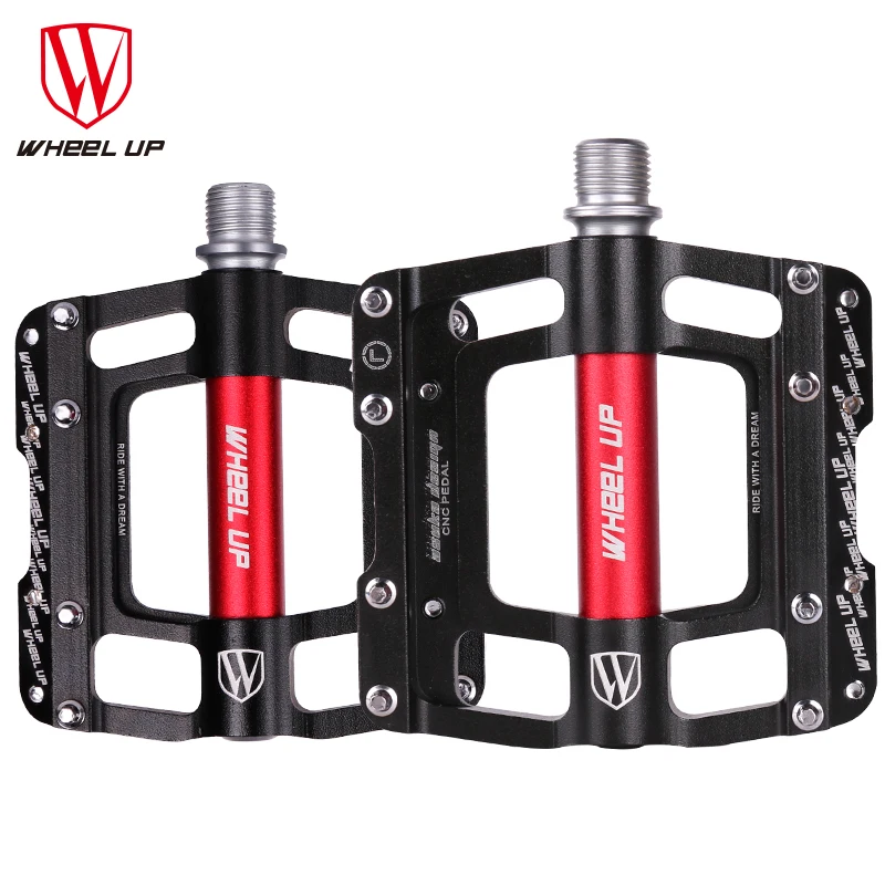 

WHEEL UP Aluminum Alloy MTB Bike BMX Bicycle Pedal 3 Closed Bearings Anti-Slip CNC Ultralight Bike Pedal Cycling Accessories