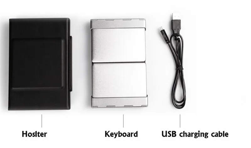 Алюминиевая Bluetooth V3.0 клавиатура складная ультра мини-клавиатура с полными клавишами Беспроводная клавиатура для путешествий для IOS/Android/Windows