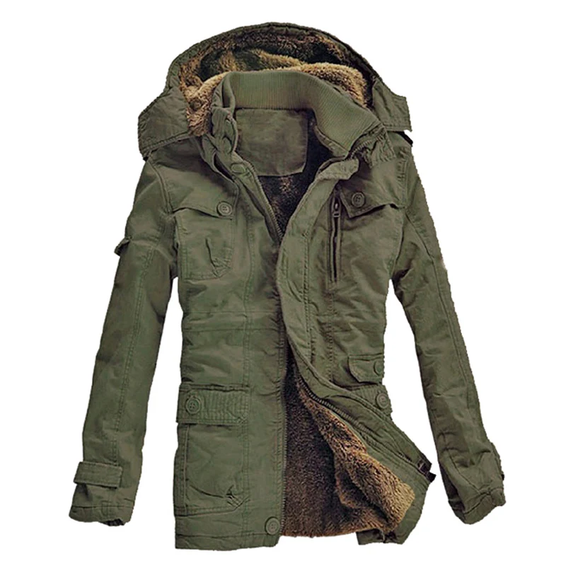 Прямая доставка 2018 зимняя куртка Slim Fit длинная куртка и пальто мех животных мужские парки ветровка верхняя одежда AXP212